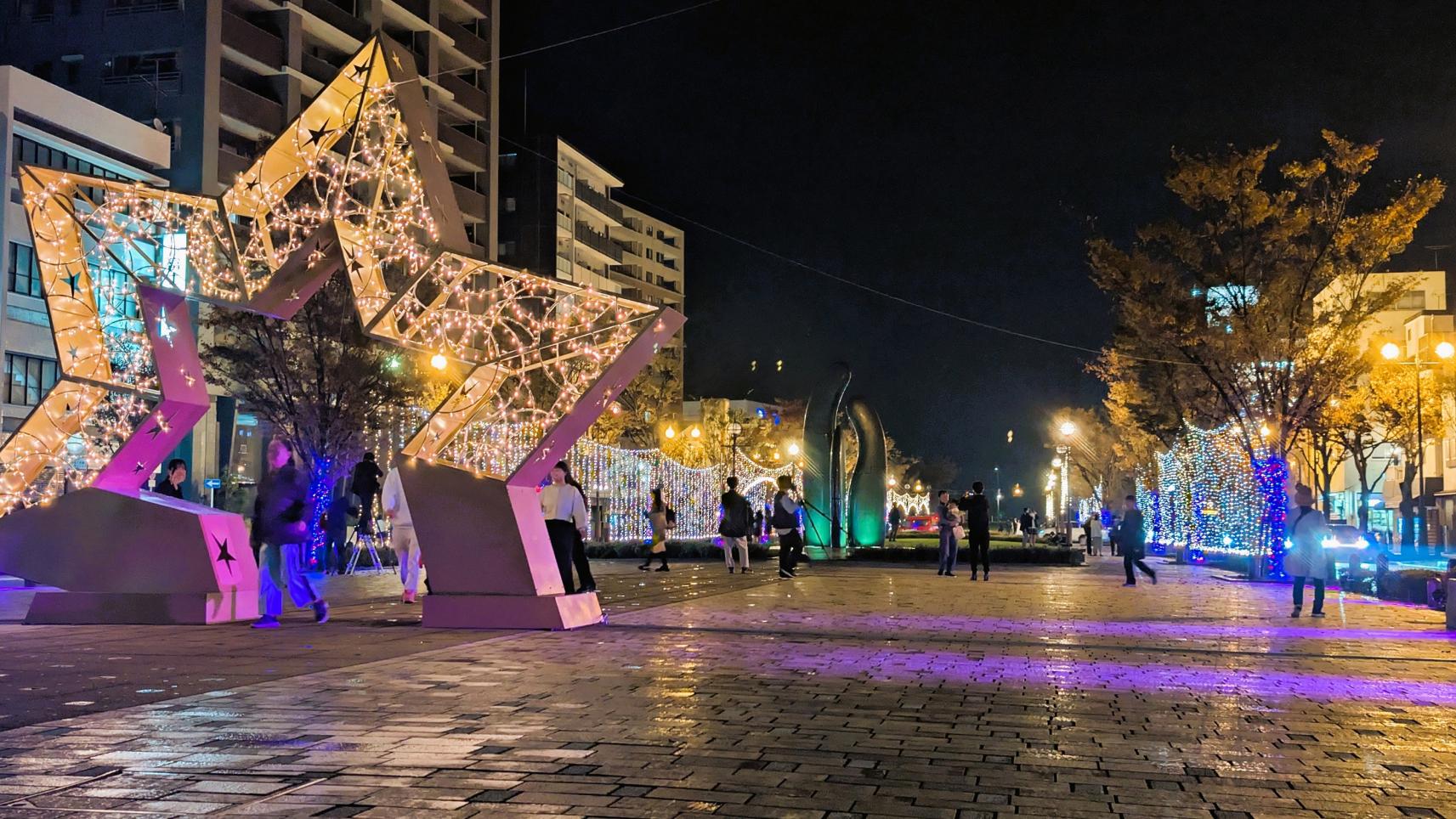 みなと大通り公園イルミネーション-3