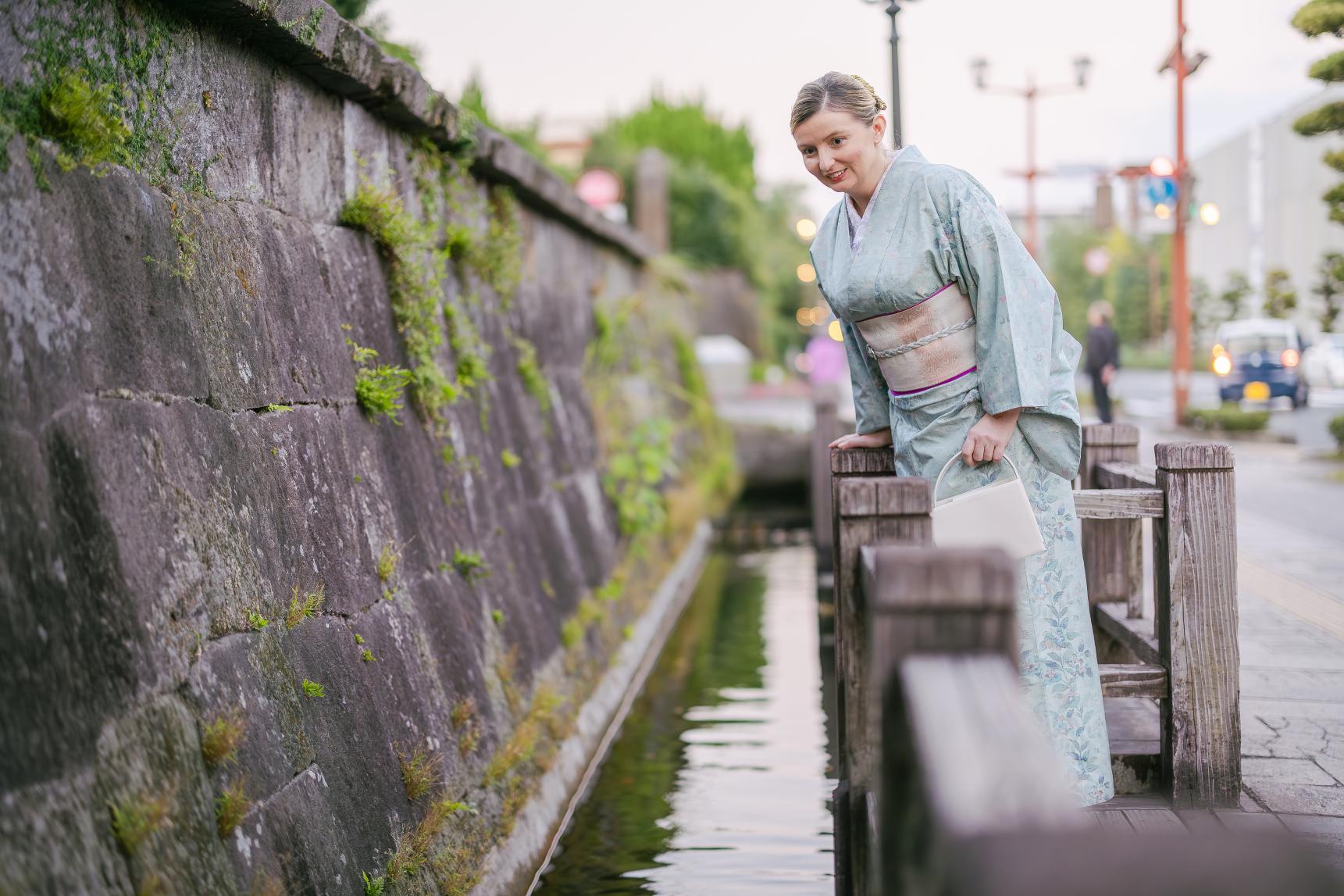 오시마명주를 입고, 라이트 업 된 역사와 문화의 거리를 산책-2