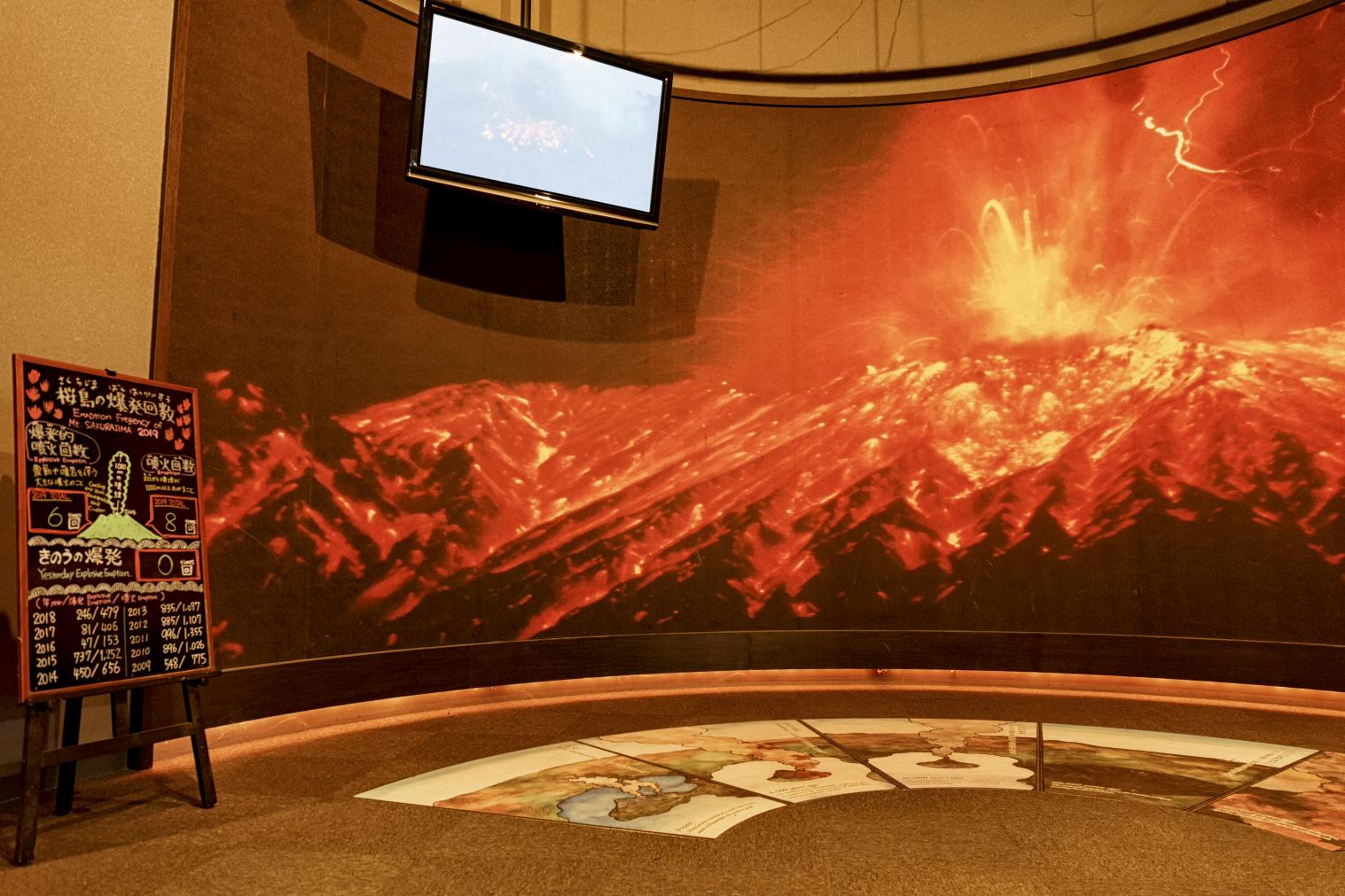 화산의 역사도 관광도, 사쿠라지마를 알기 쉽게 소개-1