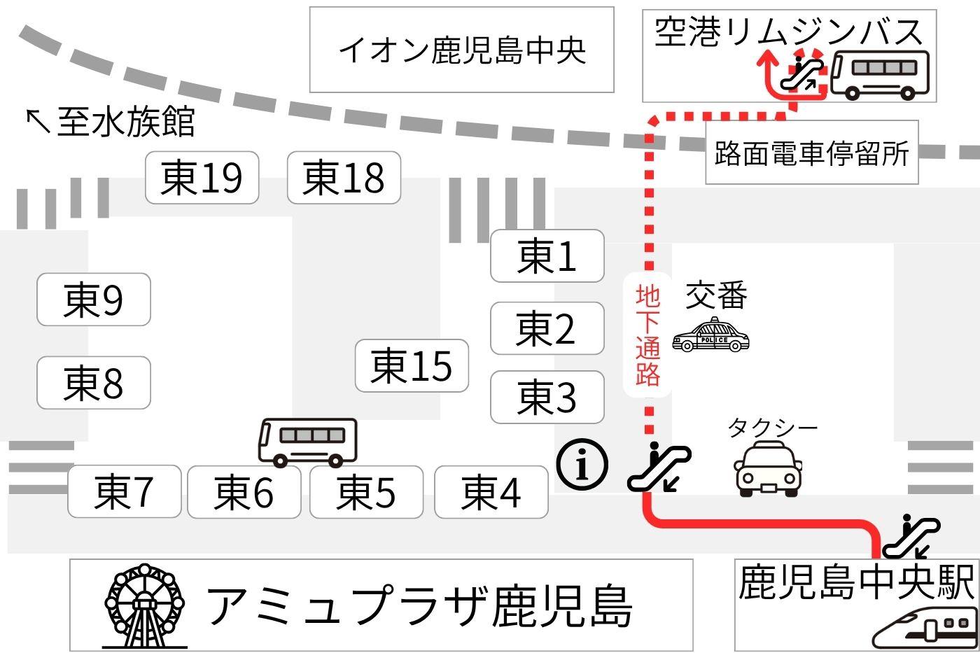 地下通路からの行き方-0