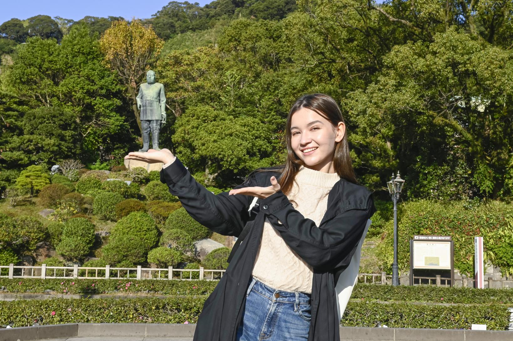 Bronze statue of Saigo Takamori-3