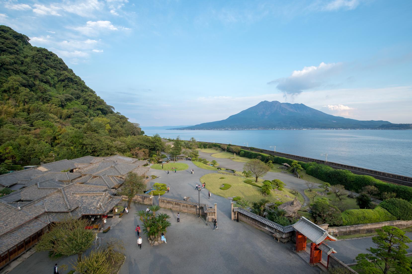 仙巌園(磯庭園)前-1