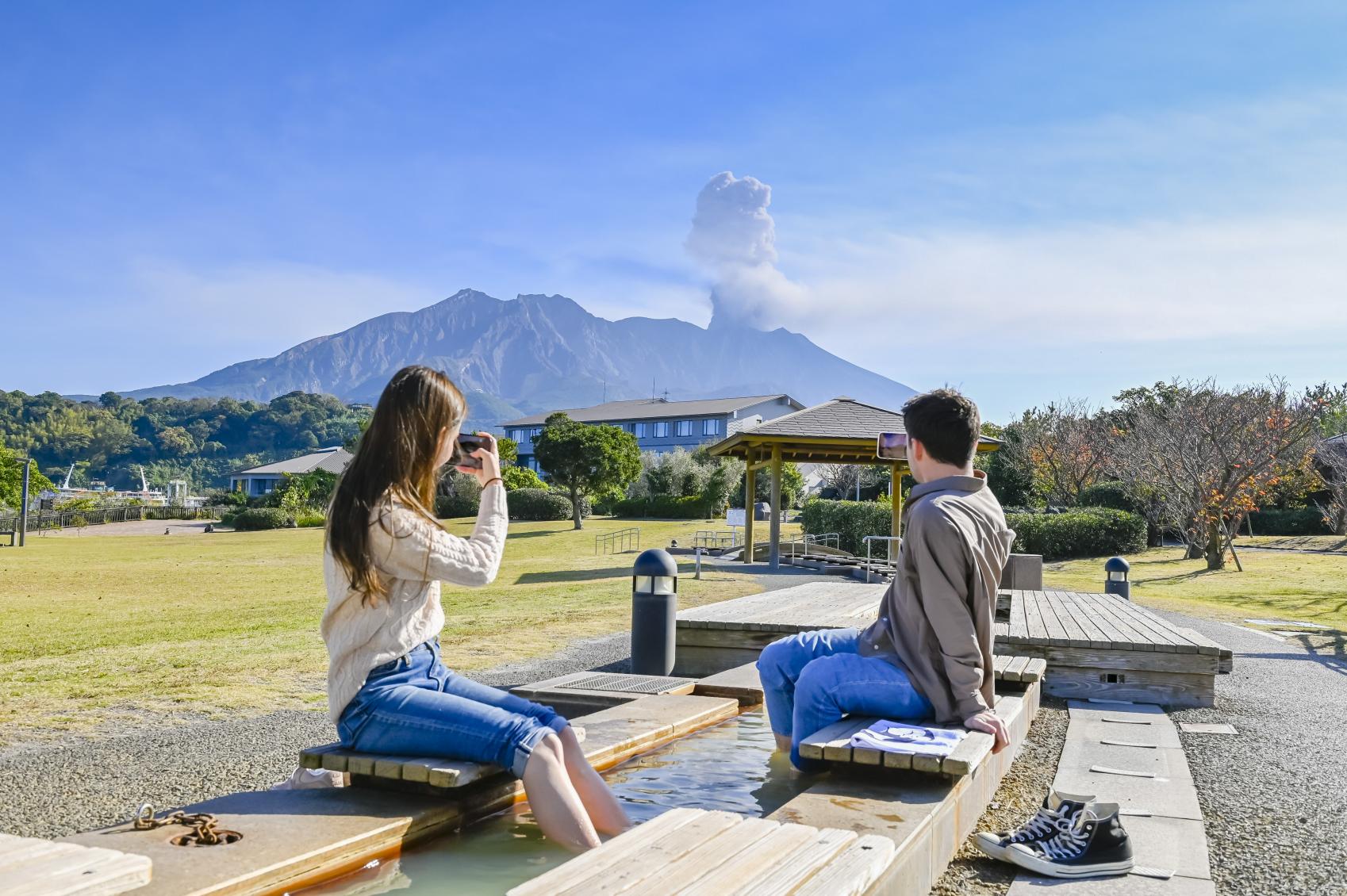 “Sakurajima” Yogan Nagisa Park Footbath-1