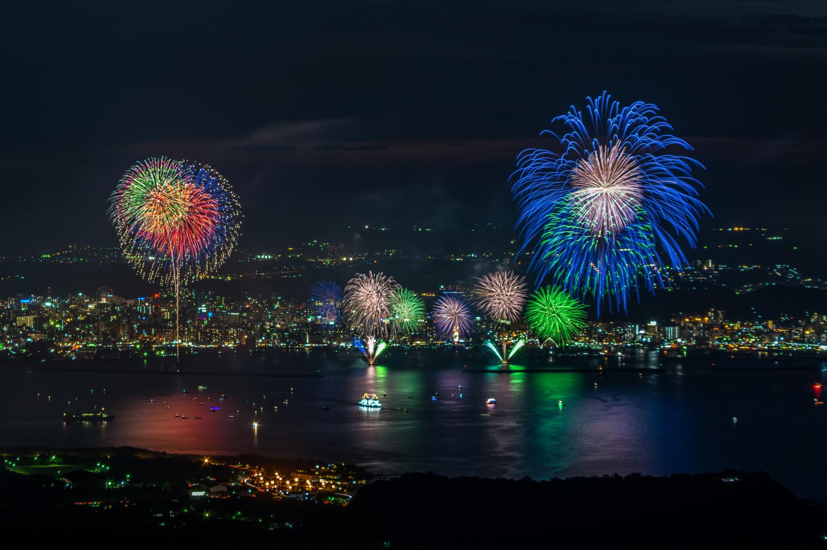Kagoshima Kinko Bay Summer Night Fireworks Festival-8