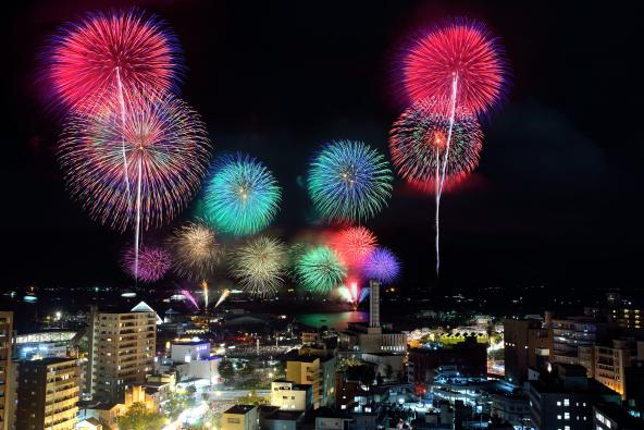 鹿兒島錦江灣夏夜大花火大會-0