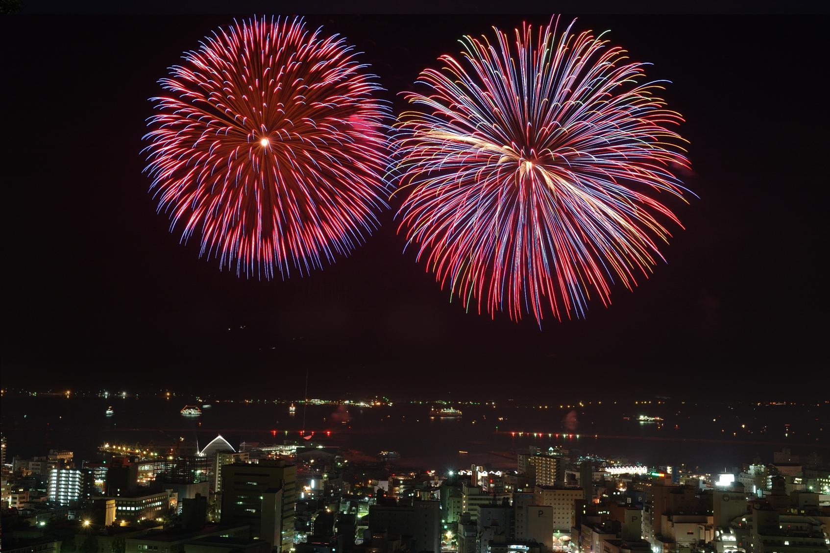 Kagoshima Kinko Bay Summer Night Fireworks Festival-2