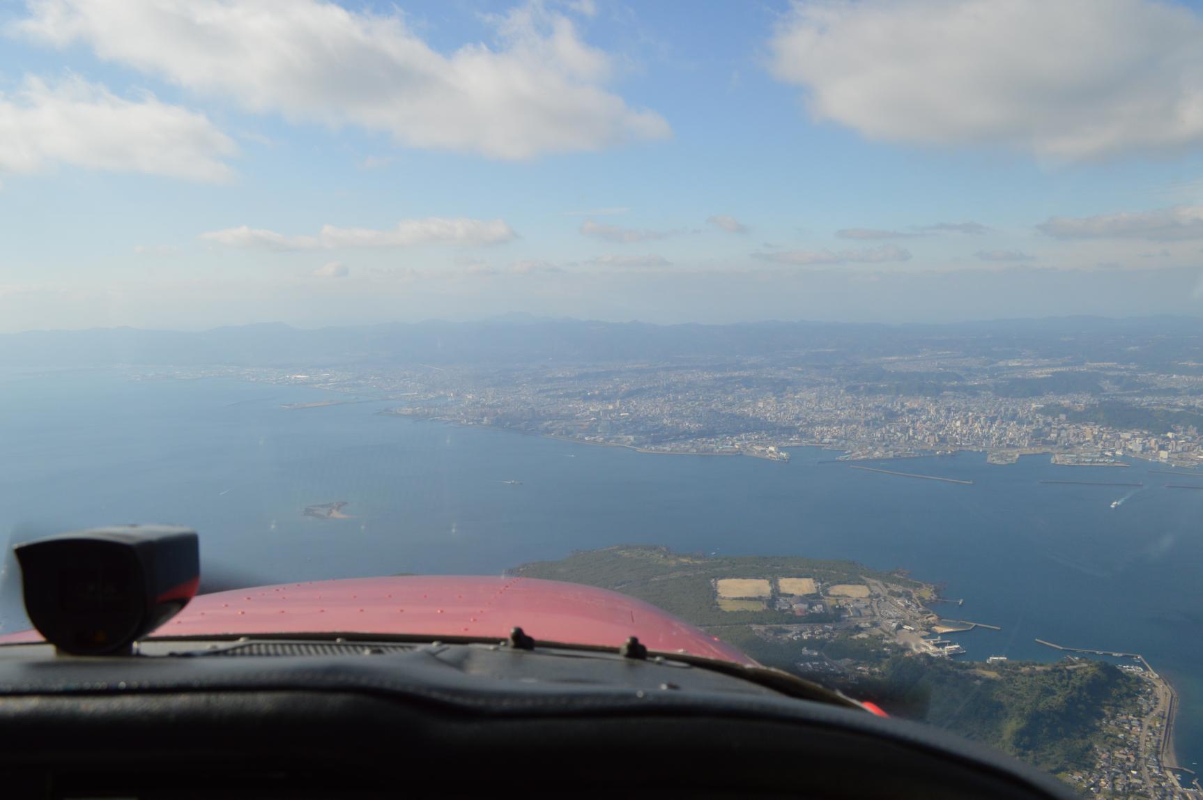 Sightseeing flight: Sakurajima course-3