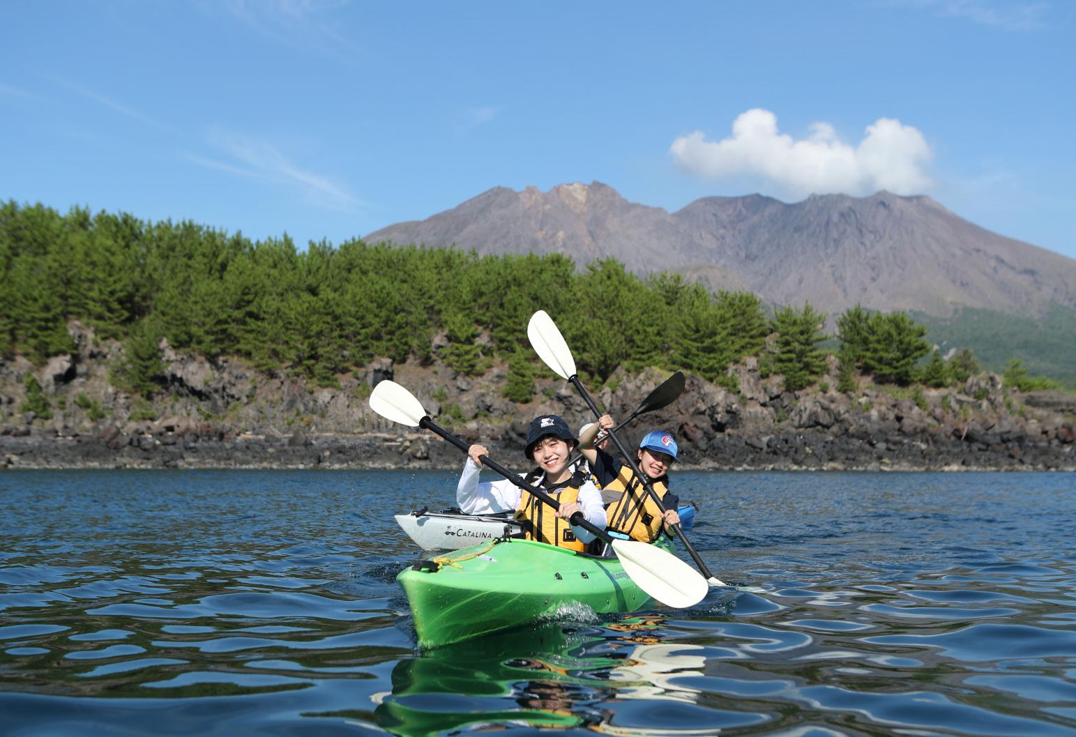 【Kagoshima Kayaks】카약 사쿠라지마 반날 카약 투어-0