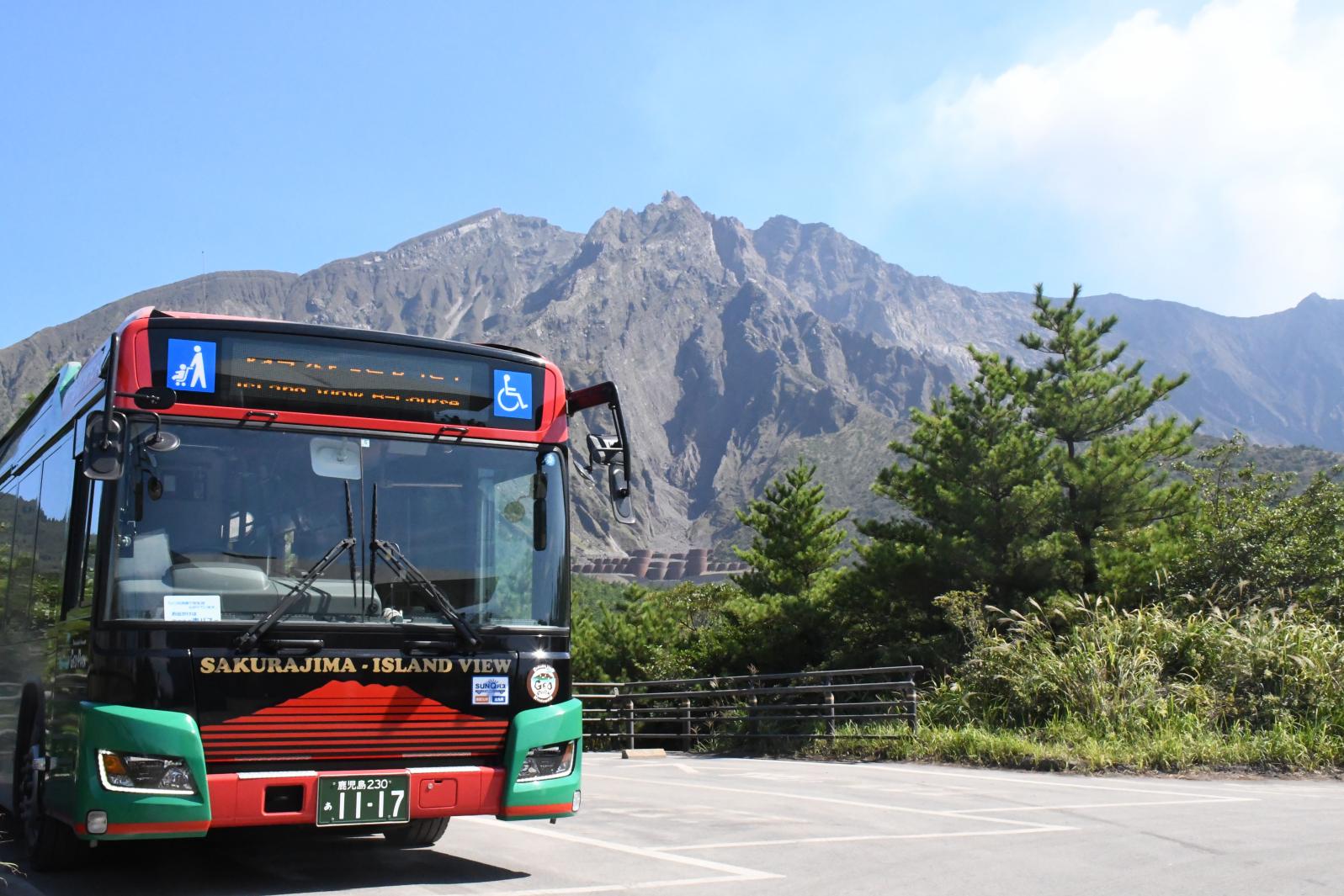 Sakurajima Island View bus makes a loop trip around Sakurajima-1