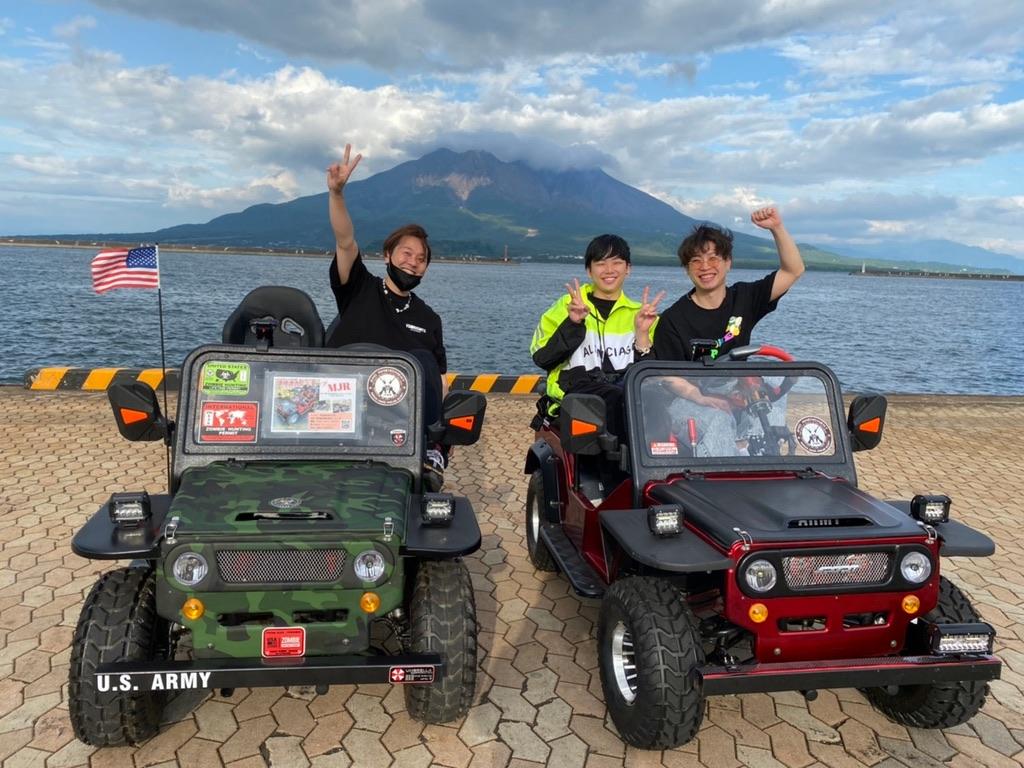 Freely touring around Kagoshima in a mini Jeep-1